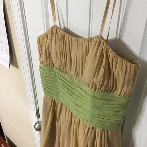 BCBG Tan and Green Dress - Picture 12 of 12